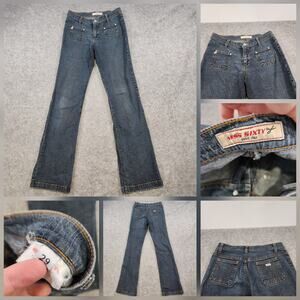 Miss Sixty Jeans Womens 29 29x33 Italy Low Rise Bootcut Denim Flare Vintage Y2K
